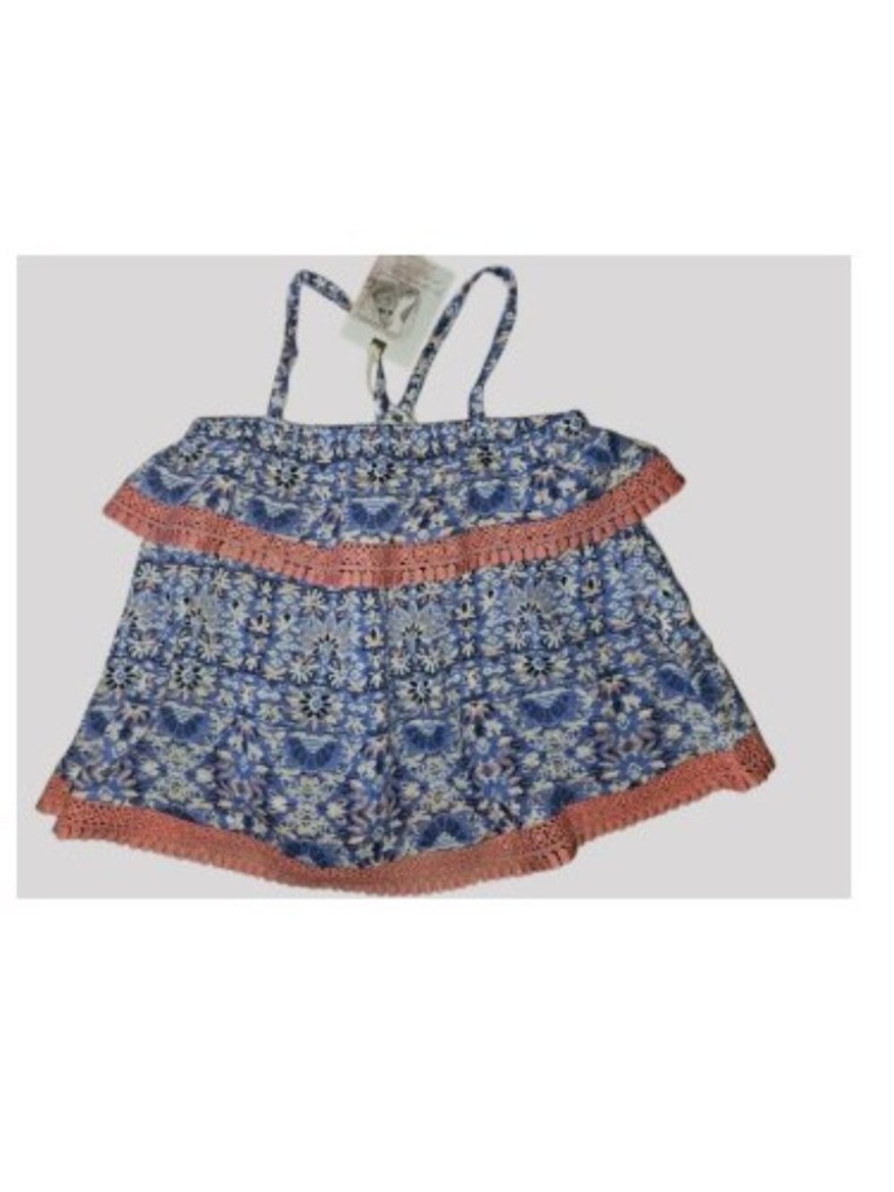 NWT Blue Floral Print JESSICA SIMPSON BoHo Top Girls Size 3T